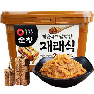 清净园韩国大酱韩式味增汤大酱汤专用酱东北黄豆酱正宗农家豆瓣酱