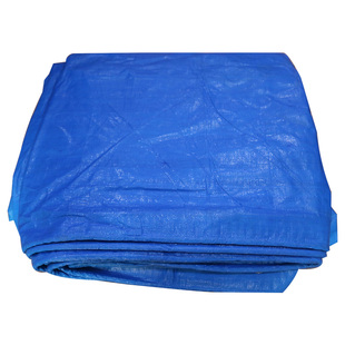 蓝白色防雨布加厚篷布防水防晒油布货车遮阳雨棚布PE雨布苫布帆布