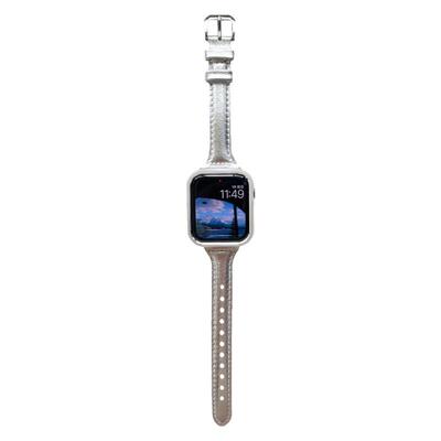银色磁吸金属适用iwatch表带