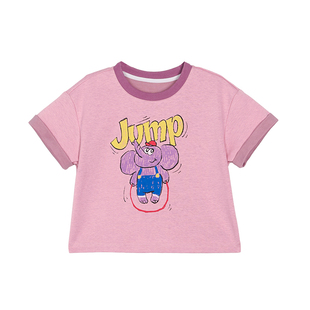 小O宝童装女宝宝短袖运动套装2026夏装新款女童短裤撞色t恤两件套