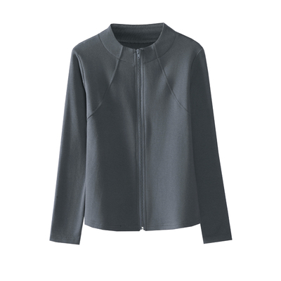 纯棉卫衣拉链T恤女长袖秋冬季洋气百搭运动开衫洋气外套外穿秋衣