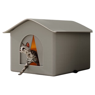流浪猫户外窝保暖猫窝冬加厚封闭猫咪过冬神器室外防雨睡窝安全感