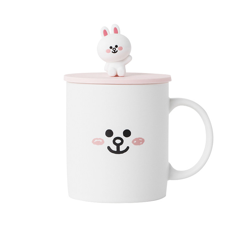 linefriends陶瓷马克杯喝水杯子