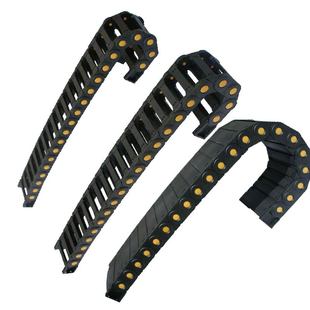 尼龙坦克链电缆高速静音工程线槽雕刻机轻型桥式塑料拖链