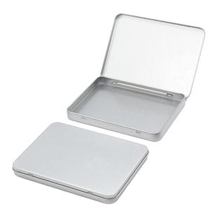 马口烟丝盒便携化妆品收纳盒带盖饰品翻盖薄扁旅行铁盒粉底腮红盒