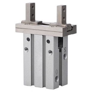 爪头加长滚柱型手指气缸HFKL10/16单动常开型HFTKL20常闭HFSKL25