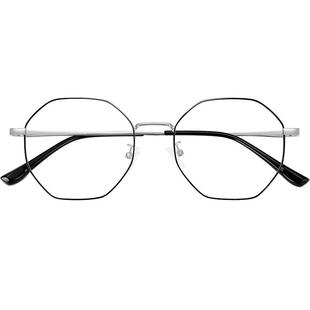 抗防蓝光辐射电脑眼镜近视男潮流疲劳护眼睛配平面平光镜女无度数