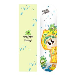 psychos滑板女生卡通板面儿童青少年专业板crosswave合作款双翘板