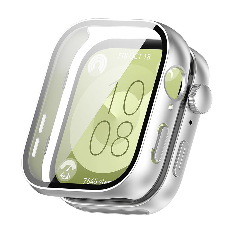 适用于华为watch fit3手表保护壳壳膜一体防尘壳膜FIT3高清屏幕防摔全包壳防刮花保护膜男女士新款透明壳配件