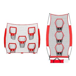 便携式橄榄球投掷网三洞五洞网橄榄球投掷目标框橄榄球户外运动