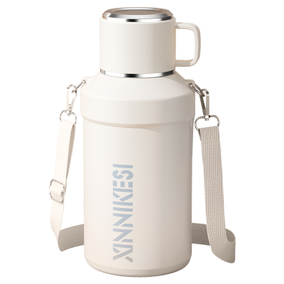 316不锈钢保温杯带把手旅行水壶