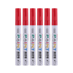 得力金色油漆笔新年春节写对联春晖专用的记号笔书法黑色福字油性大头明星签字签名笔加粗头防水防油不掉色