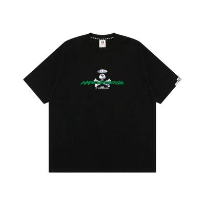Aape字母涂鸦猿人印花潮流T恤