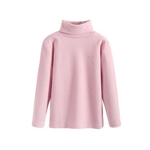 儿童打底衫长袖男童女童高领上衣内搭纯棉秋冬中大童加绒加厚无骨