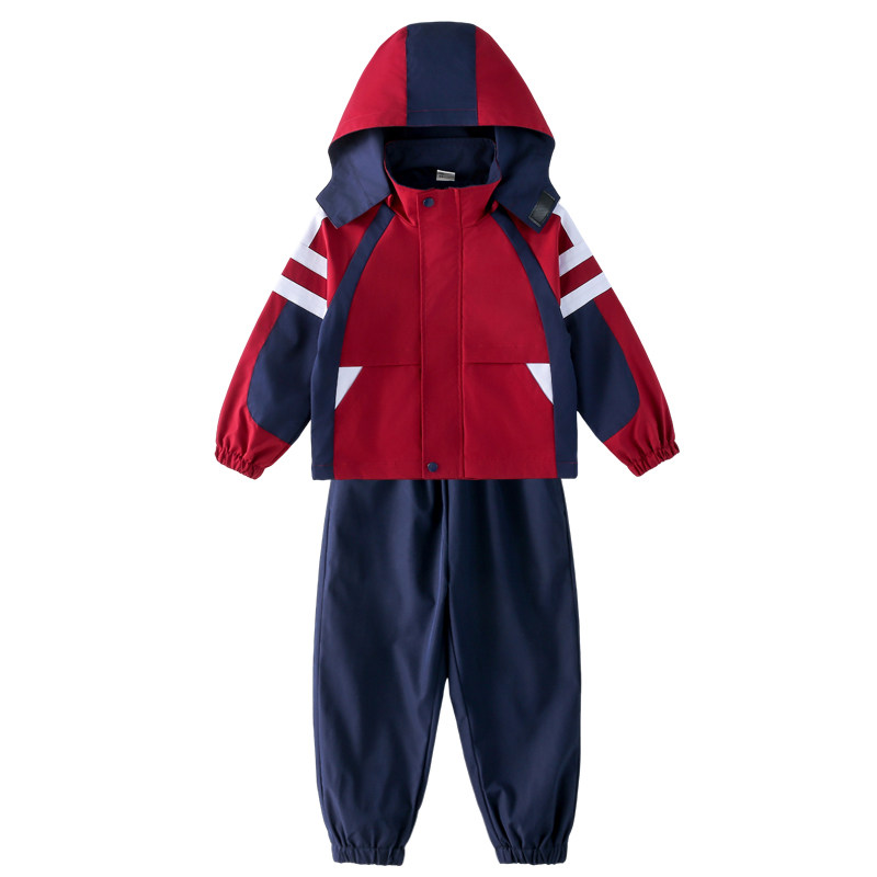小学生班服套装秋冬装冲锋衣三件套幼儿园园服春秋季儿童校服新款