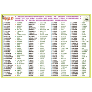 歇后语谚语成语俗语绕口令带拼音解释小学语文传统文化墙贴纸挂图