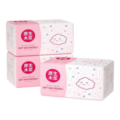 加大加厚460张印花抽纸整箱批发