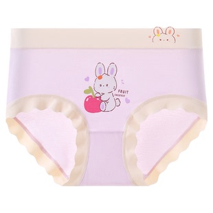 优可丝女童内裤三角短裤儿童四角底裤女宝宝透气不夹屁屁