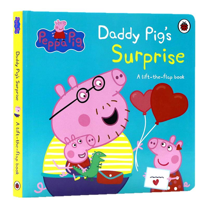 小猪佩奇猪爸爸的惊喜 英文原版绘本 Daddy Pig's Surprise 粉红猪小妹Peppa Pig儿童英语启蒙认知亲子互动图画故事精装纸板翻翻书