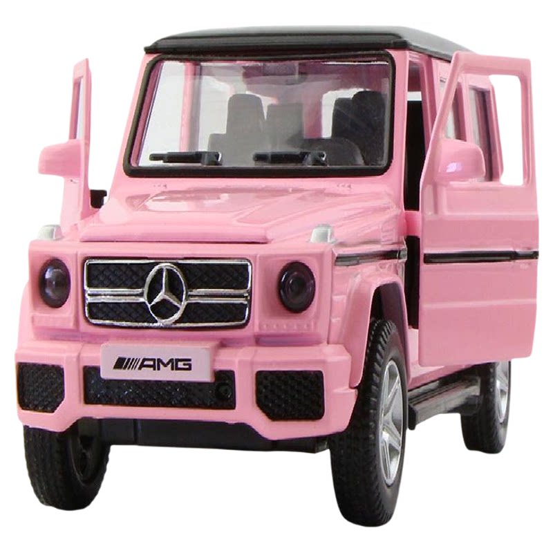 136粉色大G汽车模型心玩具车