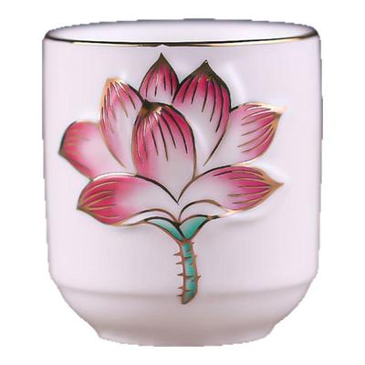 陶瓷供杯家用莲花供水杯供奉观音财神大悲圣水杯佛前供佛水杯贡杯