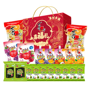 【李佳琦超级年货零食节】喜之郎新年礼盒果冻海苔休闲零食送礼