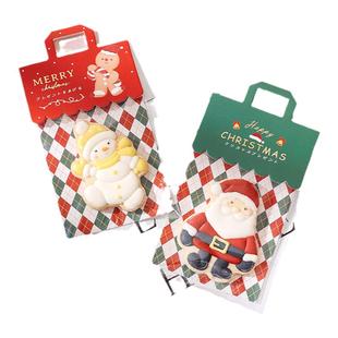 2025圣诞包装袋卡头饼干糖果袋子页眉卡片糖霜曲奇玛德琳烘焙点心