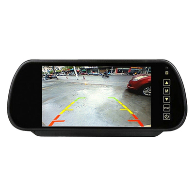 汽车后视镜av两路车载倒车影像