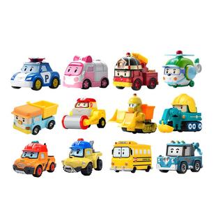 变形警车珀利警长合金小汽车惯性男孩儿童玩具罗伊海利安巴救护车