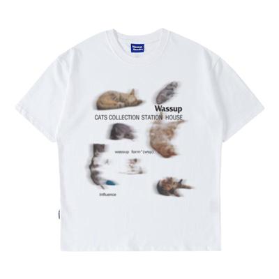 WASSUPHEODS幻影猫短袖T恤男女
