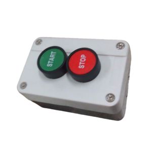 新型启动停止2位按钮盒带符号按钮小体积按钮盒/新老外壳随机发货
