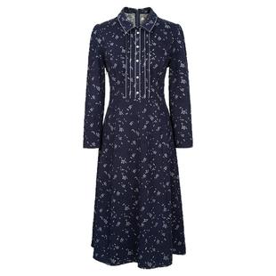 JAN AN NO 简爱诺优雅气质中长款收腰连衣裙女春秋新款J2370198LQ