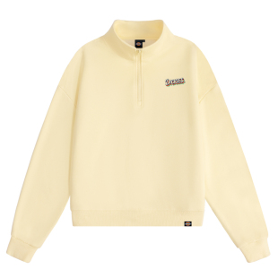 Dickies女士半拉链套头卫衣宽松正肩日系慵懒风休闲百搭上衣服1A