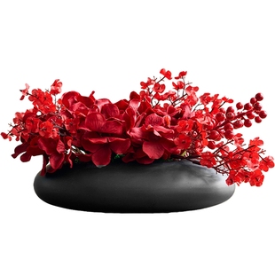 南十字星 轻奢高端仿真花摆件会议室酒店圆桌婚房布置假花摆设