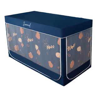 强遮光蚊帐床帘一体式大学生宿舍上下铺通用90三四开门寝室单人床