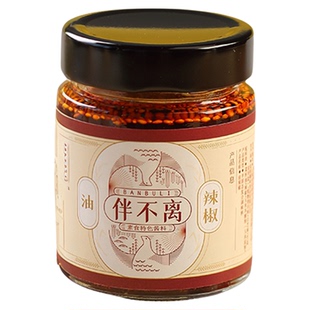 伴不离油辣椒纯素无五辛拌面拌饭厨房炒菜凉拌调味油辣子180g瓶装