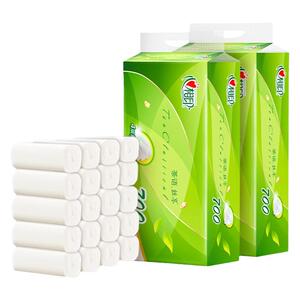 心相印茶语卷纸4层加厚无芯卫生纸实惠装厕纸擦手纸提装马桶可冲