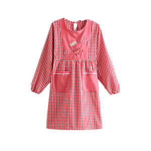 家用厨房罩衣好看的长袖反穿衣棉