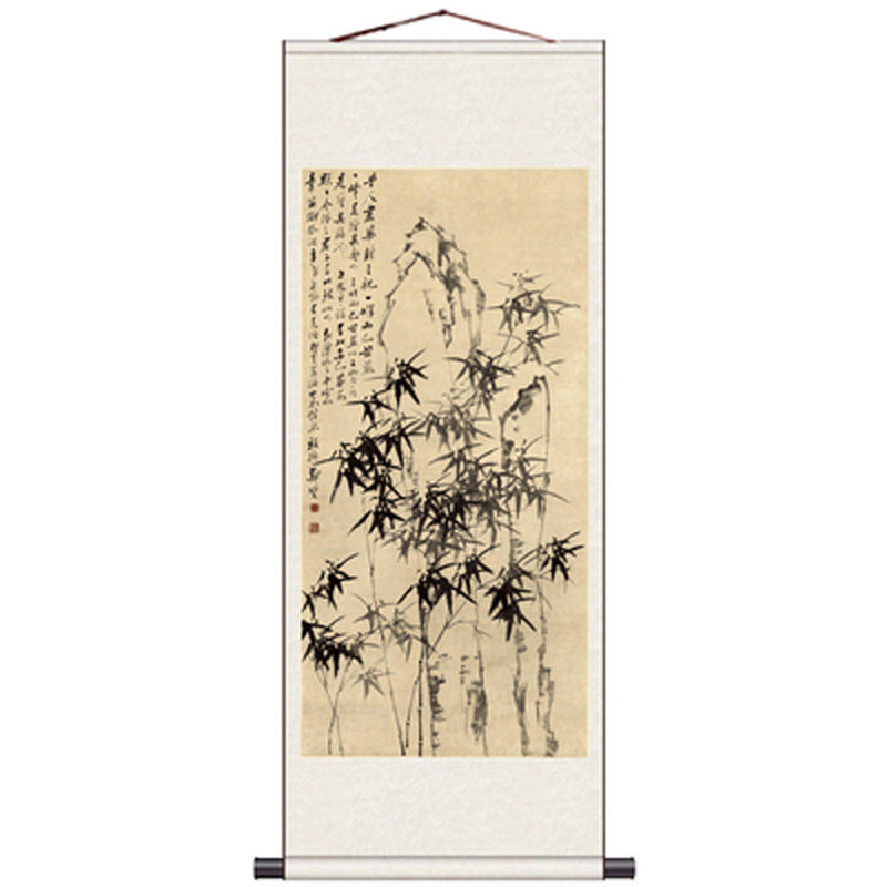 郑板桥竹子名家字画卷轴画宣纸挂画装饰画礼品画绢画真迹复制