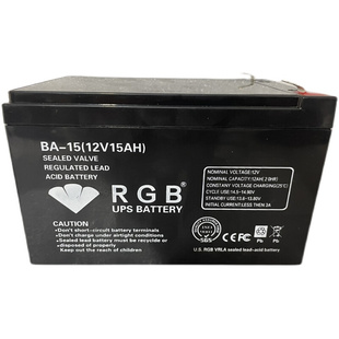 12V8AH15AH65A100AH电源铅酸UPS应急EPS免维护消防 RGB蓄电池BA15