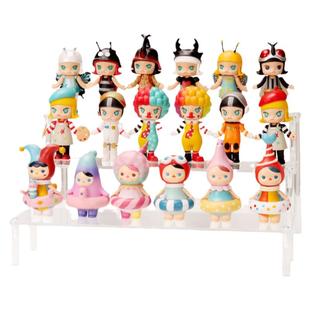 亚克力阶梯式置物架透明盲盒收纳展示架萌粒小摆件香水手办陈列架