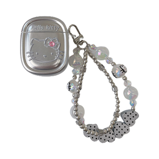 kitty电镀银高级适用苹果耳机三代保护套airpodspro2保护壳airpods3无线蓝牙ipod盒二耳机套创意airpod耳机壳