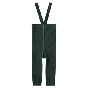 ins婴儿秋冬举重裤针织弹力宝宝A类打底裤背带裤圣诞裤子高腰长裤