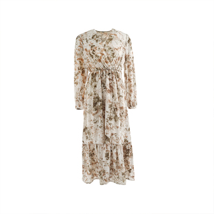 PEIPEI佩佩孕妇装定制面料枫叶春季连衣裙大码高级新款孕后期春款