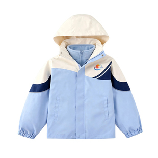 江西省宜春校服冬季冲锋衣三合一中小学生加绒加厚长袖外套长裤