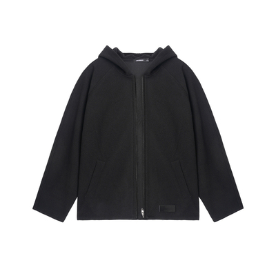 Unvesno (UN) 毛呢极简大廓形呢绒抗皱挺括高克重秋冬季开衫外套