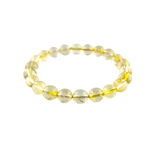 金发晶手串男女招财转运手链天然黄水晶原石新款设计送朋友