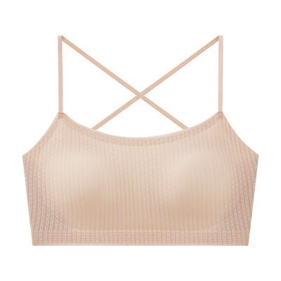 U型美背内衣女2025新款爆款大胸显小吊带隐形露背薄款文胸罩