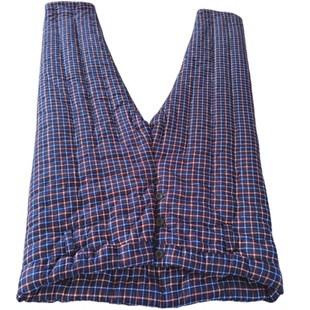 纯棉花手工棉裤高腰深档系绳裤鼻腰带前开口大码老款宽松中老年男