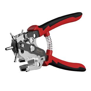 德力西皮带打孔器家用钳圆环孔打洞器腰带包包表带打眼工具神器机